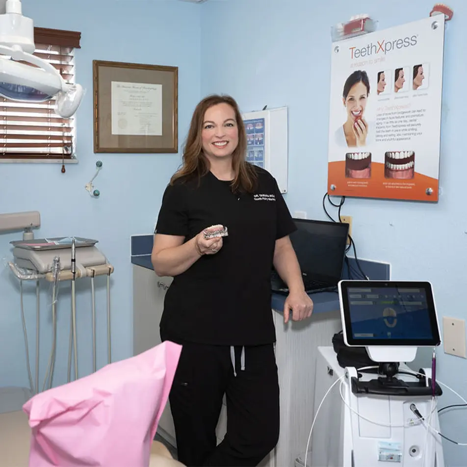 Dr. Tamara Rojas in her Hollywood, FL office
